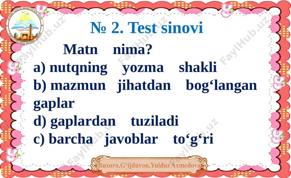 ona tili 4-sinf matn yaratish - Page 5