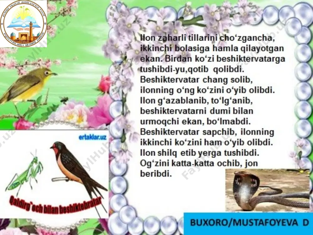 2_sinf_o'qish_qaldirg'och_va_beshiktervatar_tuzuvchi;_vobkent_tumani - Page 5
