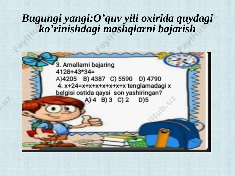 4_sinf_matematika_mavzu;o'tilganlarni_takrorlash_d_qayumova - Page 5