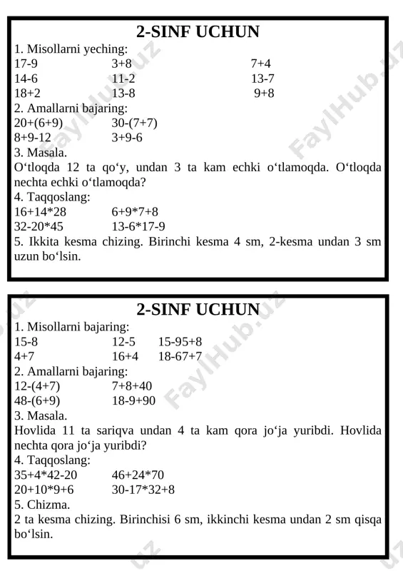 2-sinf tarqatma material_110418194811 - Page 5