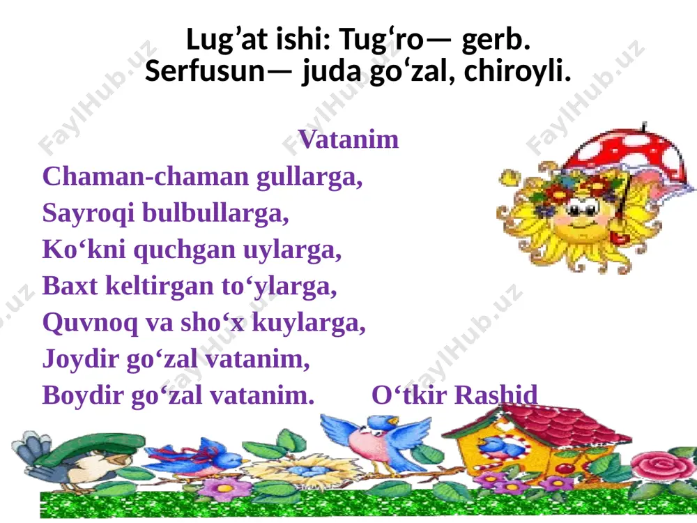 2-sinf odobnoma quvonchli kunlarni nishonlang - Page 5