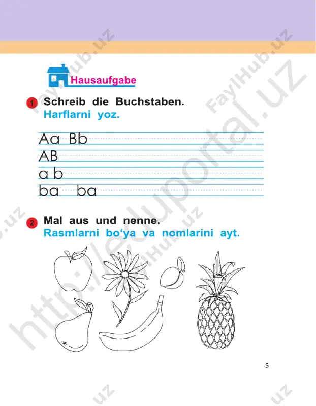 2-sinf nemis tili daftari 2019 - Page 5