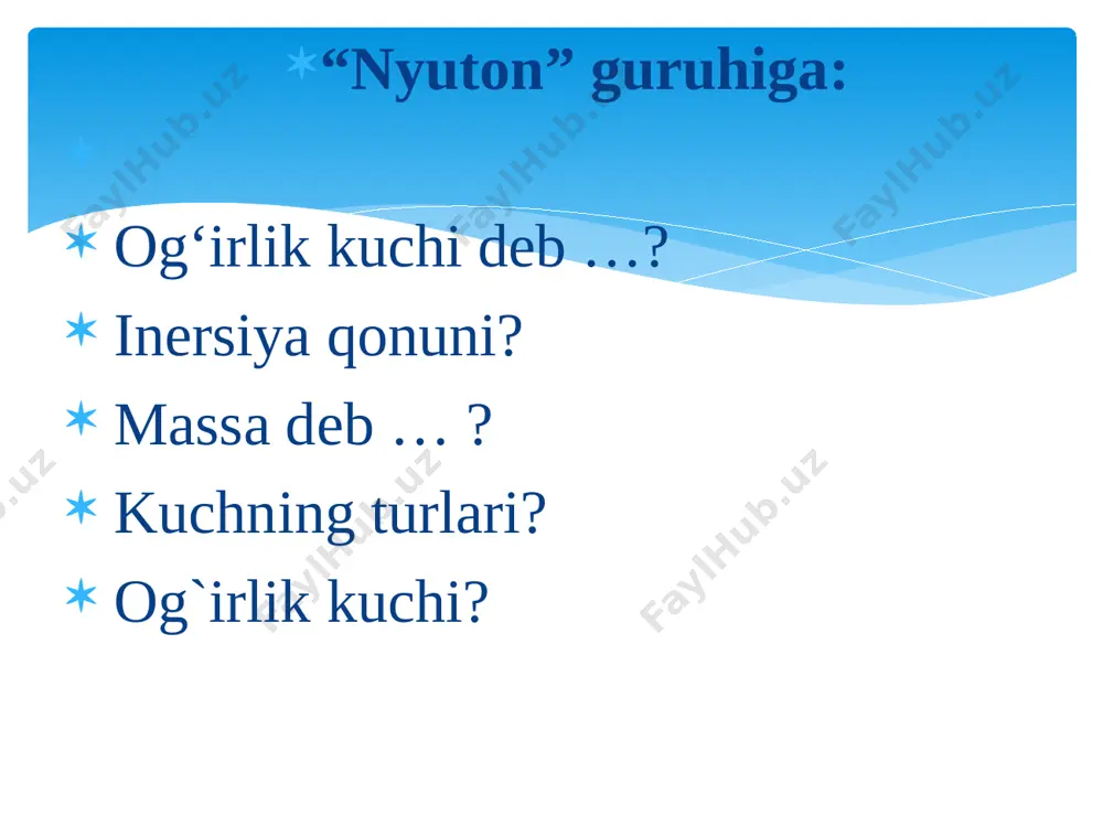 nyutonning 2 qonuni - Page 5