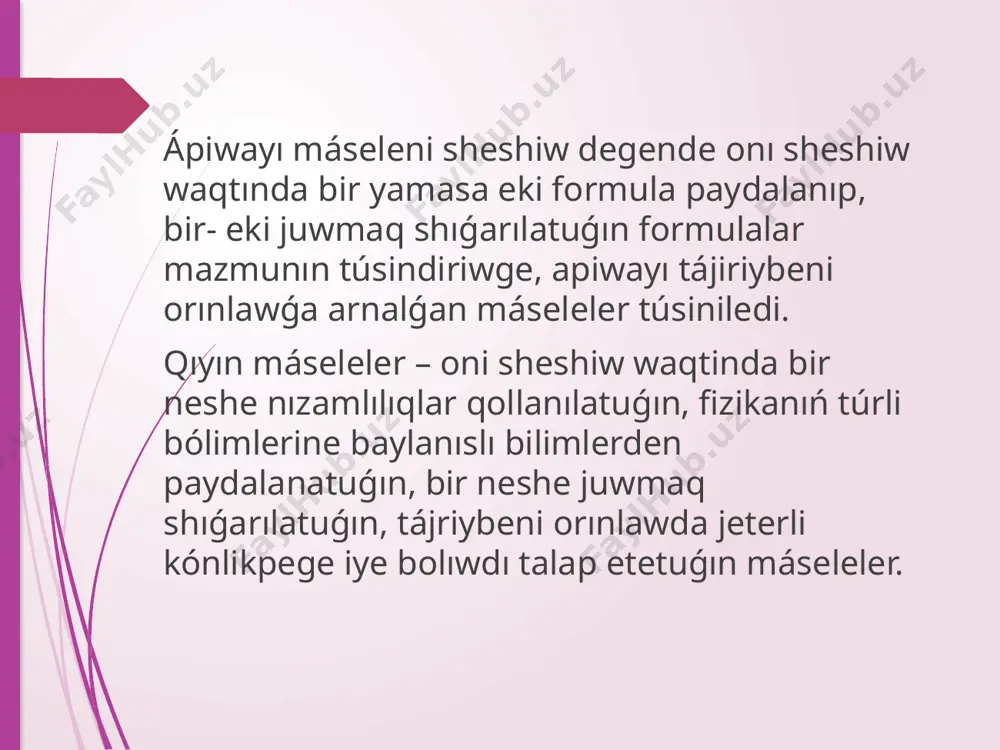 nurlibaeva zulfiya fizikada maseleler sheshiw - Page 5