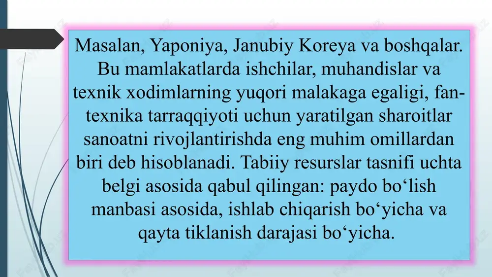 k bo'lgan130dan ortiq alohida atrof-muhit maqsadlari va vazifalarini belgilab qo'ydi. yevropa 2020-yilgi asosiymaqsad 2020-yilga borib energiya iste'molini "odatdagidek" prognozlarga nisbatan 20foizga qisqartirishdir. yevropa ittifoqining atrof-muhit siyosati 2020 yilgacha bo'lgan davr uchun atrof-muhitni muhofaza qilish bo'yicha harakatlarning ettinchi dasturida uchta asosiy belgilangan. bu borada, mamlakatimizda ham bir qancha chora-tadbirlar, loyihalar amalga oshirilmoqda. xususan, davlatimiz rahbarining oliy majlis va o‘zbekiston xalqiga murojaatnomasini tom ma’noda mamlakatimiz taraqqiyoti uchun turtki beruvchi tarixiy voqelik deyish mumkin. chunki, davlatimiz rahbari o‘zining murojaatida davlat va jamiyat qurilishi tiziminitakomillashtirish, qonun ustuvorligini ta’minlash, ijro va sud hokimiyati oldida turganustuvor vazifalar hamda ularning ijrosini ta’minlash bo‘yicha aniq mexanizmlarni ta’kidlash bilan bir qatorda ekologiya va atrof muhitni muhofaza qilish sohasiga ham to’xtalib o’tdi. yurtboshimiz tomonidan atrof muhitni muhofaza qilish, tabiiy resurslardan oqilona foydalanish hamda aholi salomatligini saqlash sohasida kelgusida amalga oshirilishi lozimboʻlgan ustuvor vazifalar belgilab berildi. xususan, ekologiya, ayniqsa suv masalalari global muammoga aylanib borayotgani haqida soʻz yuritilar ekan, biz nafaqat …