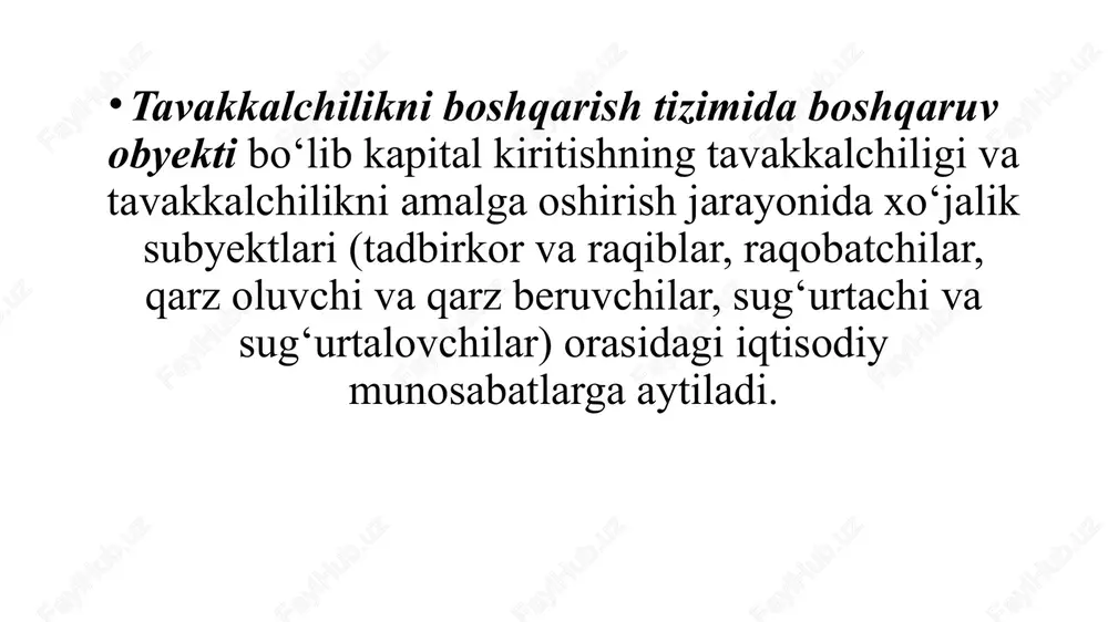 tavakkalchilikni boshqarish tamoyillari - Page 6
