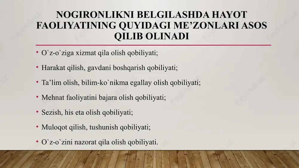 bo`lmagan muddatga uzaytiriladi. kasallik varaqasi oldingi kunlar uchun berilmaydi, faqat bemor og`ir kasalligi tufayli 3 kundan oshmagan oldingi kunlar uchun varaqa olishi mumkin. kasallik varaqasi bemor sog`aygan kundan yoki tiekga yuborilgan kundan boshlab to`xtatiladi. ixtisoslashgan dispanserlarga (kardiologik va onkologik dispanserlardan tashqari) xos kasalliklarga chalingan bemorlarga kasallik varaqasi yoki ma`lumotnoma faqatgina ushbu dispanser shifokorlari tomonidan layoqatsizlikning barcha davriga beriladi. agar ushbu bemorlar umumiy dpmga murojaat etsalar, ularga mehnatga layoqatsizlik varaqalari yoki ma`lumotnoma 3 kungacha beriladi, so`ngra tegishli dispanserga yuboriladi. iib yoki dxx xodimlari tomonidan ushlangan yoki qamoqqa olinganlarga varaqa yoki ma`lumotnoma berilmaydi. mehnatga layoqatsizlik varaqasi eng kam muddatga 1 kunga, eng ko`p bir martalik muddatga 6 oyga beriladi. quyidagi hollarda mehnatga layoqatsizlik varaqasi/ma`lumotnomasi bosh shifokor ruxsati va uning imzosi bilan beriladi: tez-tez va uzoq kasallanuvchi bemorlarga biriktirilgan shifokor ishda bo`lmagan hollarda. mehnatga layoqatsizlik varaqasi/ma`lumotnomasi yo`qotilgani sababli uning o`rniga dublikati yozib berilganda. dpm ning xizmat ko`rsatish hududida yashamaydigan va ishlamaydigan shaxsda (xizmat …