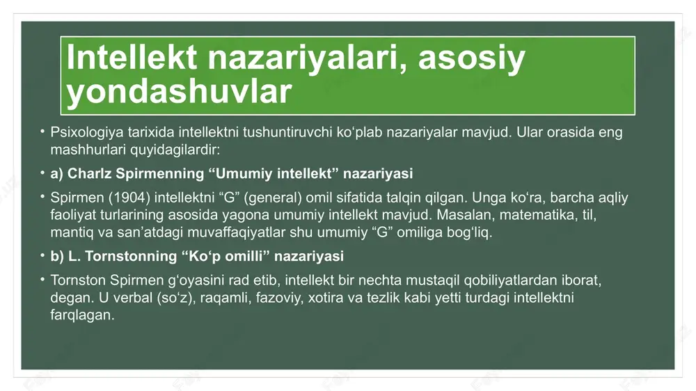 intellekt va kreativlik nazariyalari - Page 6