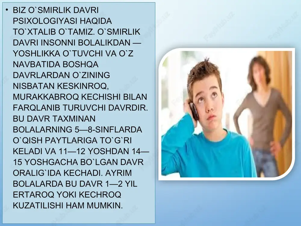 o`smirlik davrini ta`sir etuvchi omillar - Page 6