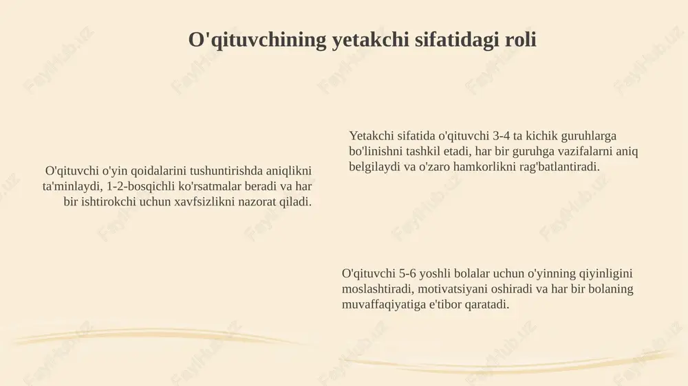 harakatli o'yinlar va o'qitish - Page 6