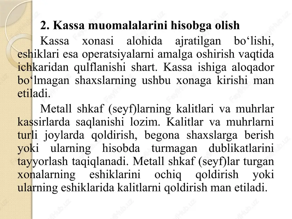 pul mablag‘lari va valyuta operatsiyalari hisobi - Page 6
