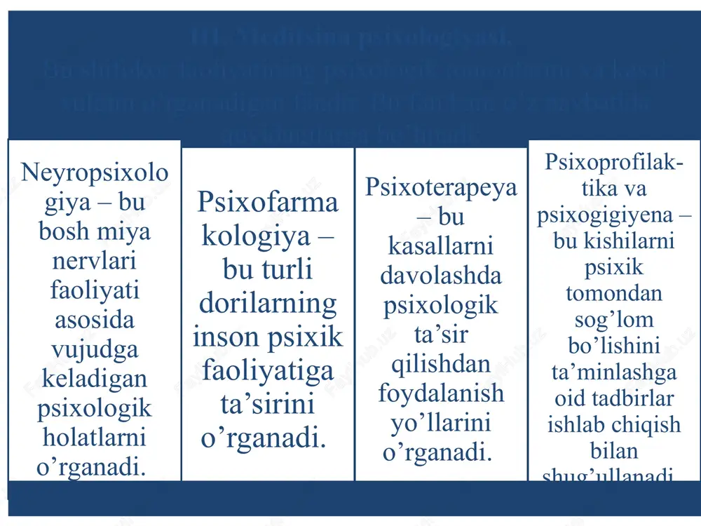 analitik psixologiya assosiasiyasi (international association for analytical psychology, iaap) - xalqaro kasbiy uyushma, k.g.yung an’analari bo’yicha analitik psixologlarni birlashtirgan. uyushma 1955-yilda tashkil etilgan syurixda joylashgan. 28 mamlakatdan ishtirokchilarni birlashtiradi. iaapning asosiy maqsadlari butun dunyo bo’ylab analitik psixologiyaning g’oyalari va amaliyotini kengaytirish, shuningdek, milliy guruhlar ishtirokchilari bo’lgan analitik psixologlarni tayyorlash va amaliyotida mutaxassislar jamoasida universal professional, ilmiy va axloqiy standartlarni belgilashdir. amerika psixologiya assosiasiyasi (angl. american psychological association, apa) dunyodagi professional psixologlarning eng kuchli assosiasiyalaridan biridir, a’zolari qo’shma shtatlar va kanada mutaxassislari. uning qariyb 150 ming a’zosi bor, tashkilotning byudjeti taxminan 70 million dollarni tashkil qiladi. "missiya" - "psixologiyani ilm-fan, kasb-hunar va farovonlikni oshirish, aqliy salomatlik va odamlarni tarbiyalash vositasi sifatida targ’ib qilish". apa 1892-yil iyul oyida klark universitetida 26 nafar psixolog tomonidan tashkil etilgan bo’lib, birinchi prezidenti g.stanle xoll edi. hozirgi kunda assosiasiya fan va amaliyot sohasida 54 ta, aqsh va kanadada 58 ta mintaqaviy vakolatxonalardan iborat. prezidentni saylash har …