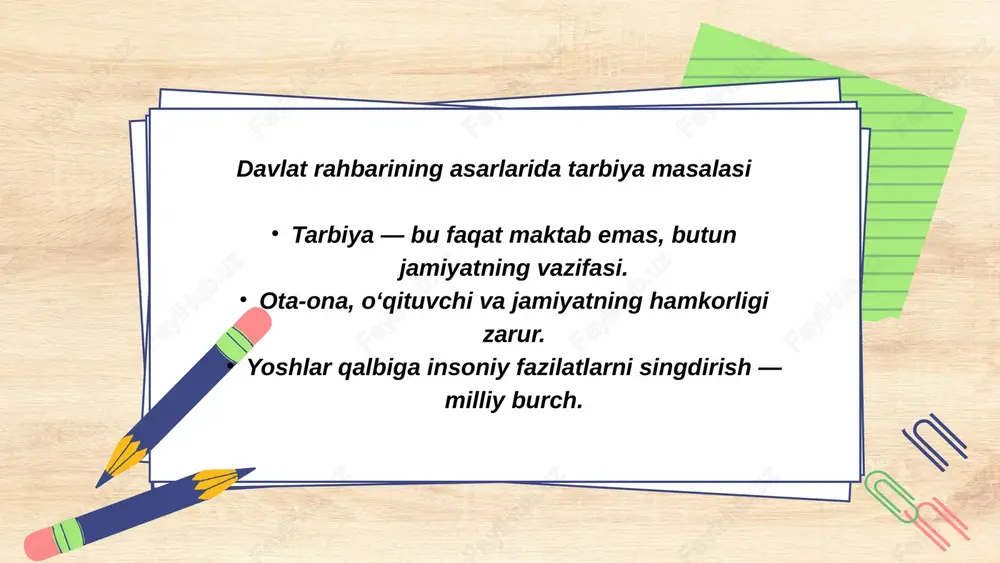 sh.m. mirziyoyev asarlarida ta'lim-tarbiya masalalari - Page 6