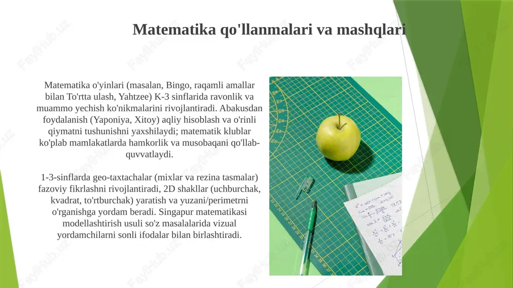 matematika o'yinlari va topshırıqlar - Page 6