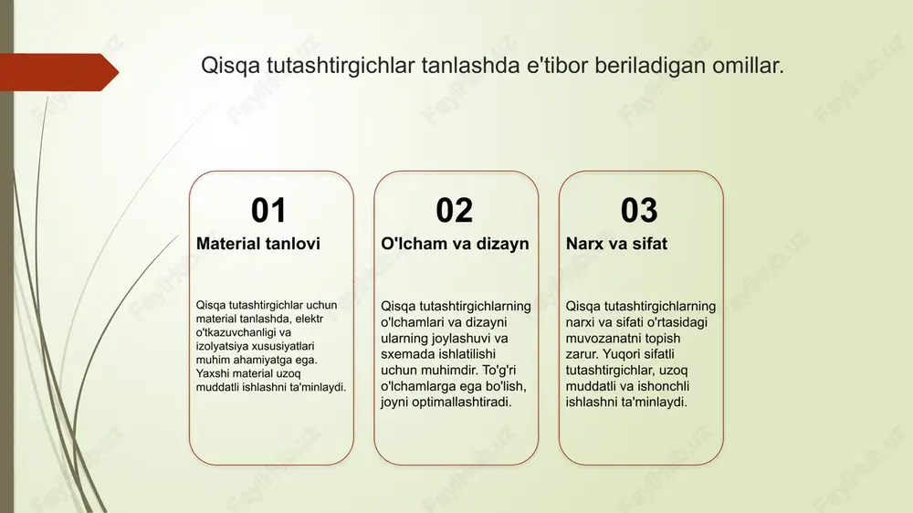 a signal yo'qotishlarini kamaytiradi. elektron sxemalarda signal tarqatishning samaradorligi. 1 signal uzatish samaradorligi signal uzatish samaradorligi, elektron sxemalarda qisqa tutashtirgichlar va dividersdan foydalanish orqali ta'minlanadi. samarali ulanishlar signalning yuqori sifatini ta'minlaydi. 2 tizimning tuzilishi signal tarqatish tizimining tuzilishi muhim ahamiyatga ega. to'g'ri joylashgan qisqa tutashtirgichlar va dividers signal yo'qotilishini kamaytiradi. 3 texnologik innovatsiyalar zamonaviy texnologiyalar signal tarqatish samaradorligini oshirishda muhim rol o'ynaydi. yangi materiallar va metodlar, uzatish tezligini va sifatini yaxshilaydi. signal tarqatish tizimlarida dividersning ahamiyati. 1 dividersning vazifasi - dividers, signal tarqatish tizimlarida kuch va ma'lumotlarni samarali taqsimlashda muhim rol o'ynaydi, bu esa tizimning umumiy samaradorligini oshiradi. 2 tizim moslashuvchanligi - dividers, turli signal yo'nalishlarini birlashtirib, tizimning moslashuvchanligini ta'minlaydi, bu esa dizayn va konfiguratsiyalarda katta imkoniyatlar yaratadi. 3 signal sifatini yaxshilash - dividers, signalni to'g'ri taqsimlash orqali shovqinlarni kamaytiradi va signal sifatini oshiradi, bu esa elektron qurilmalarining ishonchliligini ta'minlaydi. 4 energiya samaradorligi - dividers, energiya sarfini optimallashtiradi va zarur …