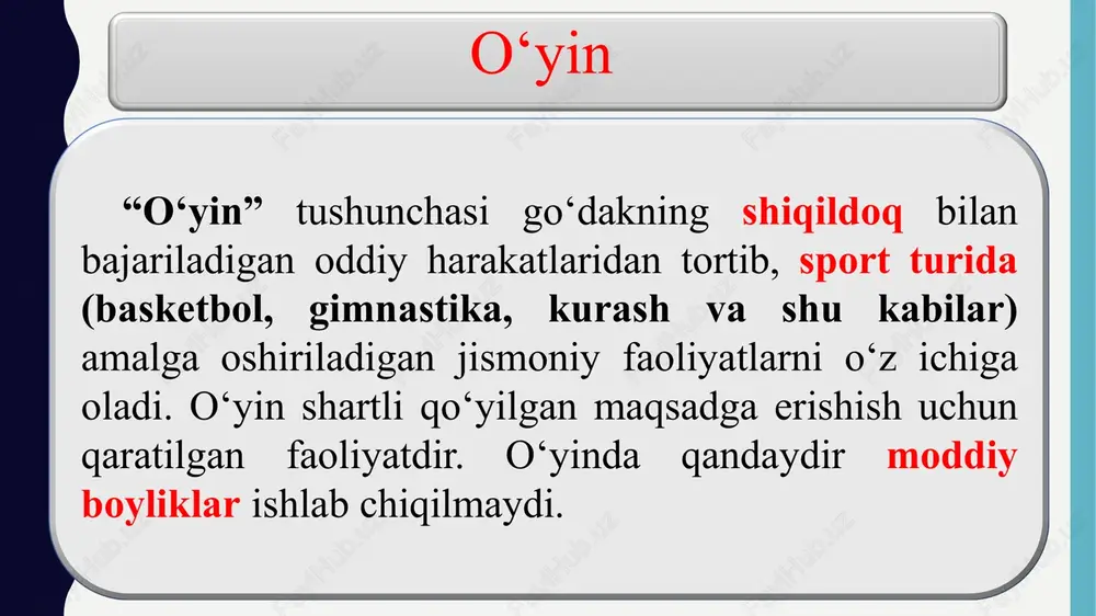 milliy va harakatli o'yinlarni tashkil qilish va o'tkazish - Page 6