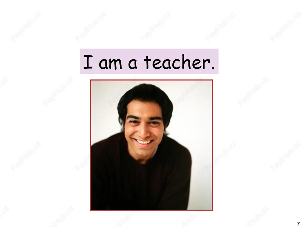 basic sentence patterns with be - Page 7