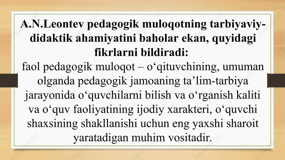 o’qituvchi faoliyatida muomala madaniyati va psixologiyasi - Page 7