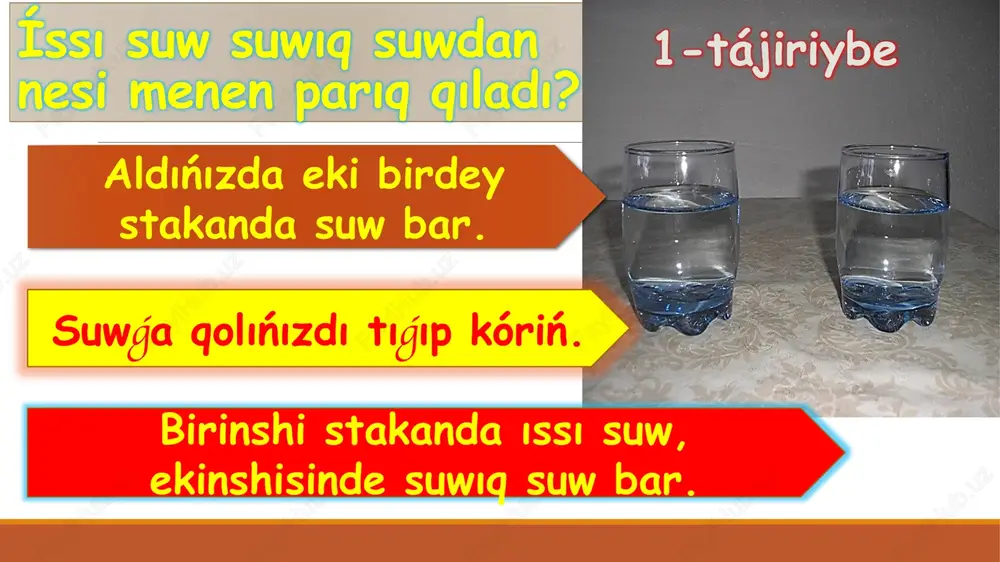 temperatura. termometrler. deneniń temperaturasın ólshew - Page 7