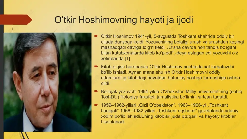 tik elementlar voqeaga hayrat va tasavvur tuyg‘usini qo‘shib, voqelik va xayol o‘rtasidagi chegaralarni xiralashtirishi mumkin. asardagi milliylik jek londonning “martin eden” asarida milliylik qahramonning shaxsiyati va kechinmalarini shakllantirishda muhim rol o‘ynaydi. martin iden aqshning kaliforniya shtatidagi ishchilar sinfidan chiqqan yosh dengizchi sifatida tasvirlangan. roman davomida london amerika individualizmi, muvaffaqiyatga intilish va amerika orzusi mavzularini o'rganadi. 20-asr boshidagi amerika manzarasi, martin o'zining kamtarin kelib chiqishidan oshib ketish va intellektual va ijtimoiy muvaffaqiyatlarga erishish uchun kurashayotgan fonni taqdim etadi. amerikaning o'ziga ishonish ideallari, shuhratparastlik va shaxsiy rivojlanishga bo'lgan ishonch martinning xarakterini rivojlantirish va intilishlarida markaziy o'rin tutadi. o‘tkir hoshimovning " tushda kechgan umrlar " asariga kelsak, asarda muallif qayerdan bo‘lgan o‘zbekistonning urf-odatlari, an’analari, milliy o‘ziga xosligi aks etgan. oʻzbekiston turli sivilizatsiyalar, jumladan, fors, turkiy va islom anʼanalari taʼsiriga ega boy madaniy merosga ega. hoshimov ijodida o‘quvchilar an’anaviy o‘zbek urf-odatlari, oila dinamikasi, ijtimoiy me’yorlar, balki mamlakat tarixi va madaniy landshaftiga oid mulohazalar kabi …