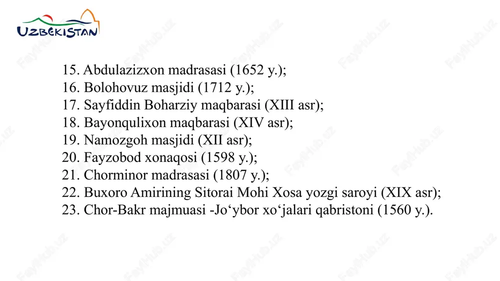 lma yangilanishi, xalqaro hamkorlik va davlat tomonidan qo‘llab-quvvatlanayotgan turizm dasturlari sayohat sohasida katta yutuqlarga erishilishiga sabab bo‘ldi. o‘zbekistonning boy tarixiy merosi, qadimiy shaharlari, tabiiy go‘zalliklari va zamonaviy xizmatlar bilan birgalikda turistlarga ajoyib imkoniyatlar yaratmoqda. boshqa tomondan, turizm sohasining rivojlanishi yangi ish o‘rinlari yaratishga, mahalliy iqtisodiyotning jonlanishiga va madaniy almashinuvning kuchayishiga olib kelmoqda. yangi yo‘nalishlar, masalan, ekoturizm, sog‘lomlashtirish turizmi, gastronomik turizm kabi sohalar kengayib borishi, o‘zbekistonning turizm imkoniyatlarini yanada diversifikatsiya qilishga imkon yaratadi. turizm sohasining rivojlanishida hukumatning tashabbuslari va xalqaro hamkorlikni kuchaytirish bo‘yicha amalga oshirilayotgan islohotlar, albatta, o‘zbekistonni kelajakda jahon turizm xaritasida mustahkam o‘rin egallashiga yordam beradi. bunda nafaqat turistlar sonining oshishi, balki madaniy merosning saqlanishi, ekologik muvozanatning ta’minlanishi va turizmning barqaror rivojlanishi ham muhim omil hisoblanadi. shuningdek, turizm sohasida yangi texnologiyalarni joriy etish, xizmatlarning sifati va turistik brendni mustahkamlash orqali o‘zbekistonni global miqyosda mashhur qilishga katta imkoniyatlar ochiladi. shunday qilib, turizm sohasining rivojlanishi o‘zbekiston uchun iqtisodiy, madaniy va diplomatik nuqtai …