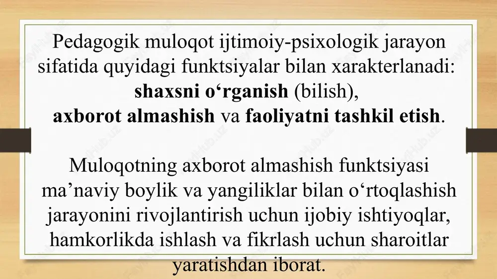 o’qituvchi faoliyatida muomala madaniyati va psixologiyasi - Page 8