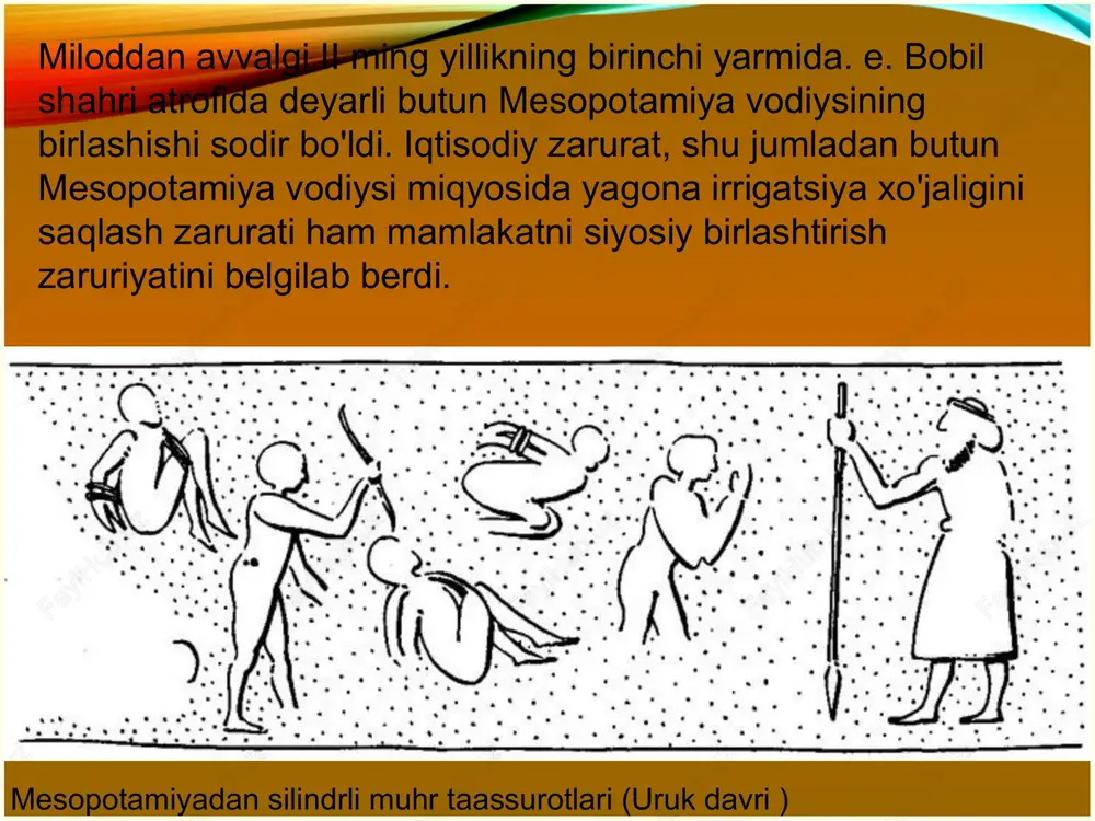 qadimgimesopotamiya sivilizatsiyasining o’ziga xos xususiyatlari - Page 8