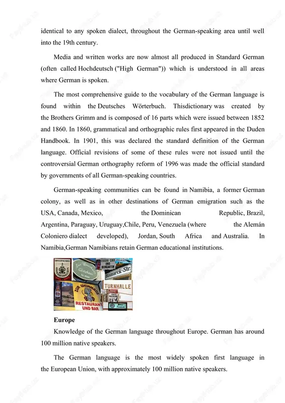 otal number of germanic languages is unknown, as some of them—especially east germanic languages—disappeared during or shortly after the migration period. germanic languages possess a number of defining features compared with other indo-european languages. probably the most well-known are the following: 1. the sound changes known as grimm's law and verner's law, which shifted the values of all the indo-european stop consonants. (for example, original */t d dh/ became germanic */θ t d/ in most cases; compare three with latin tres, two with latin duo, do with sanskrit dha-.) the recognition of these two sound laws were seminal events in the understanding of the regular nature of linguistic sound change and the development of the comparative method, which forms the basis of modern historical linguistics. 2. the development of a strong stress on the first syllable of the word, which triggered significant phonological reduction of all other syllables. this is …