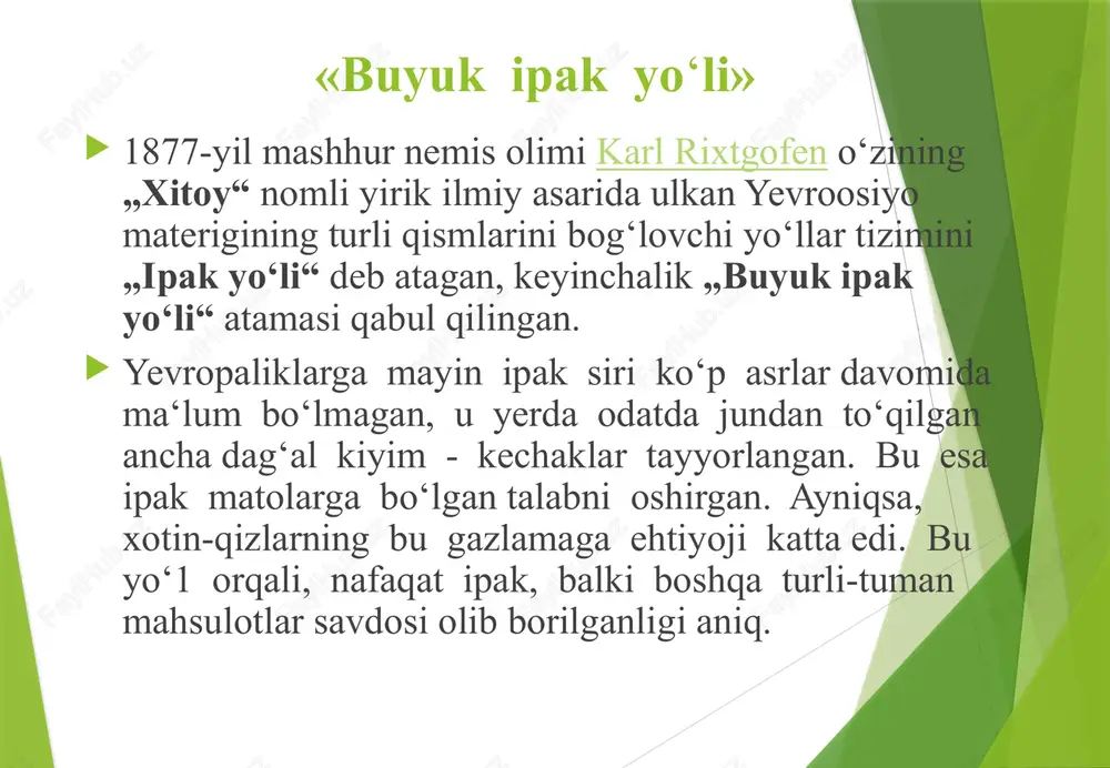 rni ilgari so‘radi. bobur va boburiylar davridagi iqtisodiy g‘oyalar. davlat arbobi va qomusiy olim zaxiriddin muhammad bobur (1483-1530) va uning avlodlari tomonidan ijtimoiy, iqtisodiy va huquqiy masalalarda katta ishlar amalga oshirilganligi bizga tarixiy bitiklardan ma’lum. xususan, boburning «boburnoma» asarida, «mubayyin» kabi to‘plamlarida iqtisodiyotga oid ma’lumotlarga, shu jumladan soliq siyosatiga katta o‘rin berilgan. «zakot to‘g‘risidagi katta kitob» da esa o‘sha davrdagi soliq, uning turlari to‘g‘risida qimmatli fikrlar bildiriladi. e’tiboringiz uchun raxmat!!! 34 image1.png image2.jpeg image3.jpeg image4.png image5.jpeg image6.png image12.svg image7.jpeg image8.jpeg image9.png image10.jpeg image11.jpeg image12.jpeg image13.jpeg image14.jpeg image15.jpeg image16.jpeg image17.jpeg /docprops/thumbnail.jpeg