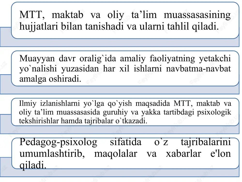 arning qat'iy hisobini yuritish (kodlash tizimidan foydalanishgacha), mijoz yoki boshqa uchinchi shaxslar uchun undan foydalanishni cheklash va olingan ma'lumotlardan to'g'ri foydalanish muhimdir. tadqiqot materiallarining maxfiyligini yanada ishonchli kafolatlash uchun kodlash tizimidan foydalanish foydalidir. bunday holda, bayonnomalardan tortib yakuniy hisobotgacha bo'lgan barcha materiallarda sub'ektlarning familiyasi, ismlari, otasining ismini emas, balki ularga berilgan ma'lum miqdordagi raqamlar va harflardan iborat kodlarni ko'rsatish kerak. faqat psixologga ma'lum bo'lgan sub'ektning familiyasi, ismi, otasining ismi va tegishli kod ko'rsatilgan hujjat bir nusxada tuziladi, eksperimental materiallardan alohida, begona shaxslar kirish imkoni bo'lmagan joyda saqlanadi. psixologik amaliyotni axloqiy tartibga solish muhimligini anglash munosabati bilan so'nggi yigirma yil ichida ko'plab mamlakatlarda psixologlar kasbiy psixologik faoliyat uchun axloqiy standartlarni ishlab chiqdilar. shunday qilib, 1981 yilda amerika psixologik assotsiatsiyasi rasmiy ravishda "psixologlarning axloqiy standartlari"ni - o'ziga xos kasbiy axloq kodeksini qabul qildi. 1985 yilda britaniya psixologiya jamiyati psixologlar uchun axloq kodeksini qabul qildi. tadqiqot va amaliyotni axloqiy jihatdan qo'llab-quvvatlash masalalari yevropaning …