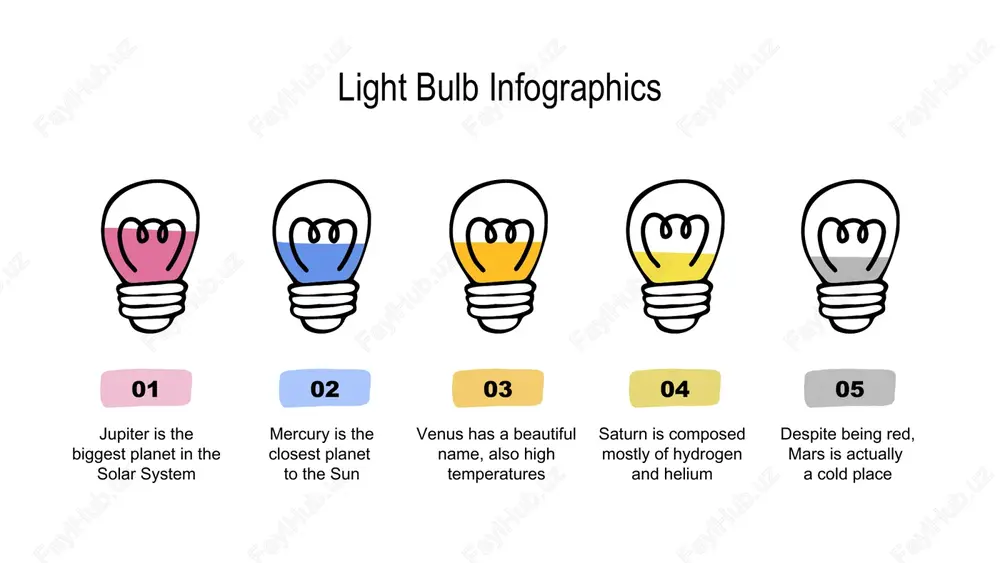 light bulb infographics - Page 8