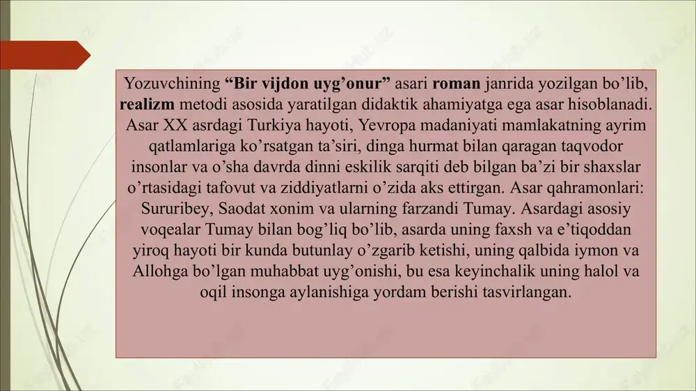 tinglovchi sifatida ishtirok etgan va unda adabiyotga bo’lgan mehr uyg’ongan.otasi zamonaviy ilmlar bilan birga jamoliddinga yana arab va fors tillarini ham o’rgatgan. navoiy asarlari mutolaasi orqali she’riyatga qadam qo’ygan yosh adibning ilk she’ri “o’qituvchi” jurnalida bosilib chiqqan. alp jamolning sermahsul ijodi  u hayoti davomida atrofdagi insonlarni kuzatib, ularning xatti- harakatlaridan ilhomlanib ko’plab hangomalar va 300 ta miniatyurani yaratdi. ulardan ko’pi “mushtum”, “qizil o’zbekiston” va toshkent haqiqati” gazetalarida bosilib chiqqan. o’zmtrk xazinasidan joy olgan televizion miniatyuralar teatridagi bir-biridan qiziqarli hangomalar ham aynan alp jamolning qalamiga mansub. alp jamol yozgan mashhur miniatyuralardan lavhalar alp jamol hikoyalar, she’rlar va miniatyuralardan tashqari pyesalar ham yozgan. ular orasida eng mashhuri “mehribonlar” asaridir. asar asosida yurtimizning ko’plab teatrlarida pyesalar qo’yildi va “toychoq” deb nomlangan serial ham ishlandi. badiiy asar tahlili va uning tematik tasnifi  asar nomi: “mehribonlar”  asar janri: pyesa  ijodiy metod: realism  asar voqealari toshkentda bo’lgan. asar qahramonlari: ikrom, savri, …