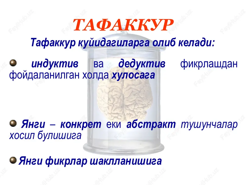 tafakkur va tafakkur buzilishlari - Page 9