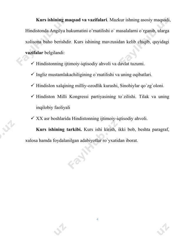 iy lavozimlar musulmonlar qo`lida bo`lib, ularni ijtimoiy va etnik kelib chiqishi turli xil bo`lgan. hukmdorlar. harbiy boshliqlar va bir qism oddiy harbiy askarlar turkiylardan, qo`shin askarlarining ko`pchiligi afgonlardan iborat bo`lib. ma`muriyatda shia mazhabiga e`tiqod etuvchi eroniylar va ruhoniysar orasida esa arablar ko`pchilikni tashqii qilgan. podshoh mamlakatdagi barcha yerlarning oliy feodal mulkdori bo`lgan. shu sababli ishlov beriladigan hamma yerlardan davlat foydasiga soliq va majburiyatlar yig`ilgan. yerlarning kata qismi jag`ir, zamindor, in`om va vakf kabi feodal yer mulklaridan iborat bo`lgan. jag`irlarning egalari-jagirdorlar deb atalgan, ular feodallarning hukumron qatlamini lashkil qilganlar. bular harbiy boshliqlar bo`lib, davlat oldidagi xizmatlari uchun unvon va mansabining katta va kichikligiga qarab ma`lum bir hududdagi yer soliqlarini o`zlashtirish xuquqiga ega bo`lganlar. avrangzeb hukmronligi vaqtida mamlakatda jag`irdorlarni soni 4 ming kishiga etgan. jag`irdorlar daromadining bir qismini harbiy unvonga mos ravishda ma`lum maqsadda o`langan qo`shinni ta`minlashga sarflangan. jagirdorlik naslidan nasliga myeros o`tgan. jagirdorlarning aksariyat qismi musurmonlardan iborat bo`lgan jagirdorlardan farqli ravishda …