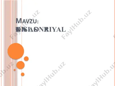 kislоtаvа аsоs nаzаriyalаri — PPTX