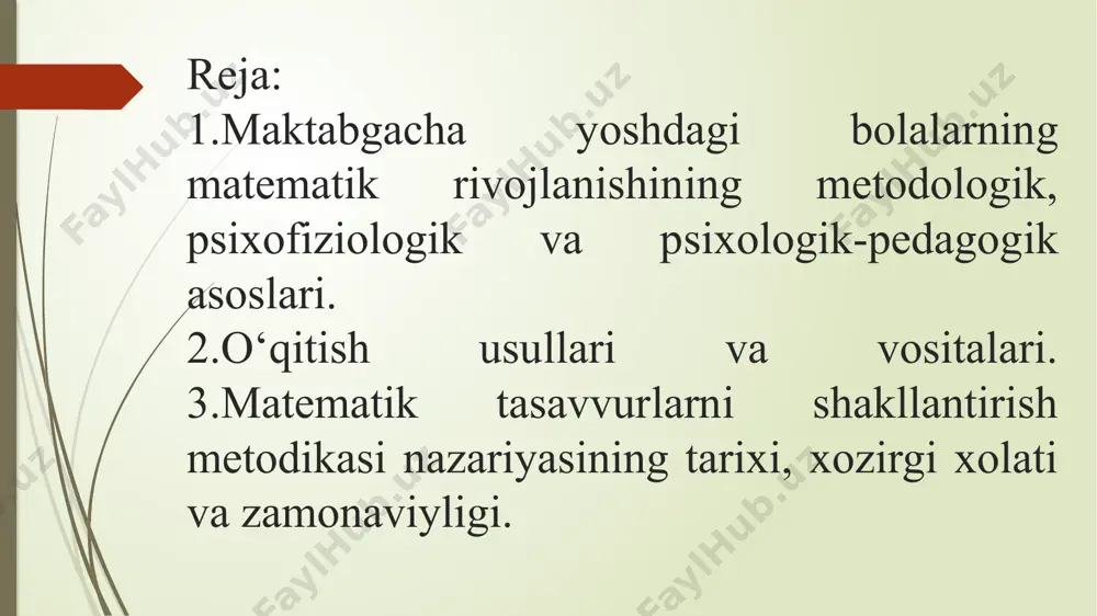 ha ta’limdagi o‘quv- tarbiya jarayonini takomillashtirishning maqsadlaridan biri - bu bolalarda matematik tushunchalarni rivojlantirishdir. bolalar matematik tushunchalarini rivojlantirish uchun pedagogika, falsafa, mantiq, psixologiya va boshqa bir qator fundamental fanlarda o‘rganiladigan xususiyatlar va konuniyatlarni bilish kerak. bolalardagi matematik bilim xayotdan ajralmagan xolda dunyoni chuqurroq, o‘rganishga imkon yaratadi. bunda bolalarda matematik tushunchalardan oldin mavjud bo‘lgan g‘oya katta ahamiyatga egadir. har bir yangilikdan oldin g‘oya paydo bo‘ladi, keyin shu yangilik ham kelib chiqqan natijalarni isbotlash uchun umumiy uslubni anglashga va shu natijani umumiy ifodalashga harakat qiladi. matematik masalalarni yechish jarayoni o‘zining mohiyati bo‘yicha mustaqil fikrlashni talab qiladi. matematik tushunchalarni rivojlantirish darajasi turli insonlarda turlicha bo‘ladi. uning shakllanishi doimiy mashq qilishni talab qiladi. bu mashqlar oila va maktabgacha ta’limdan boshlanadi. har bir mustaqil yechilgan masala, to‘zilgan masala va masalani yechish jarayonida uchragan qiyinchiliklarni mustaqil yengishida matonat shakllanadi, ijodiy qobiliyatlar rivojlanadi. ruxshunoslarning fikriga qaraganda, matematik tushunchalarni shakllantirish muammosi murakkab va serqirralidir o‘zining mohiyati bo‘yicha har …
