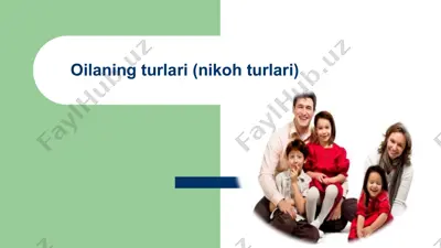 oila turlari — PPTX