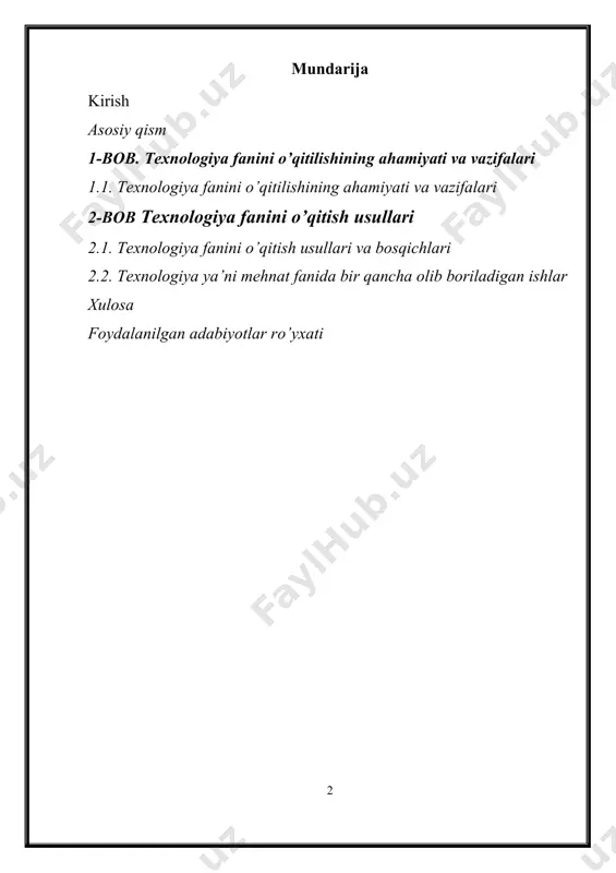 hi ob’ekti: maktabda texnologiya fanini yanada rivojlantirish va ko’plab ishlarni rejalashtirish. kurs ishi vazifalari : 1. oʻzbekiston xalqining maʼnaviy-madaniy merosi, milliy va umuminsoniy qadriyatlar ruhiga mos gʻoyalarni shakllantirish va hayotga tadbiq etish, respublikada maʼnaviy-maʼrifiy ishlarni yoʻlga qoʻyish yuzasidan tavsiyalar hozirlash 2. boshlang’ich maktablarda "mehnat va uni o’qitish metodikasi" fanining asosiy vazifalari o’quvchilarni mehnatga tayyorlash, o’qitish va umumta’lim maktablarining boshlang’ich sinflarida kasb tanlash izchilligini takomillashtirish, daviat ta’lim standartlari talabi bo’yicha amaliy bilim berish. kirish o’zbekiston taraqqiyotida xalqning boy ma’naviy salohiyati va umuminsoniy qadriyatlarga hamda hozirgi zamon madaniyati, iqtisodiyoti, ilmi, texnikasi va texnologiyasining so’nggi yutuqlariga asoslangan mukammal ta’lim tizimini barpo etish dolzarb ahamiyatga ega. bugungi kunda uzluksiz ta’lim tizimining muhim bosqichi bo’lgan oliy ta’lim tizimiga alohida e’tibor qaratilmoqda. bu esa, bo’lajak o’ituvchilarni tayyorlash sifati va samaradorligiga katta talablar qo’ymoqda. ba’zi olimlar, ilm-fan namoyondalari tomonidan “tizimli yondashuv” deb yuritilsa, ba’zi olimlar tomonidan esa “majmuali yondashuv” “bir tartibga keltirish”, “tartibga solish” singari iboralar orqali …