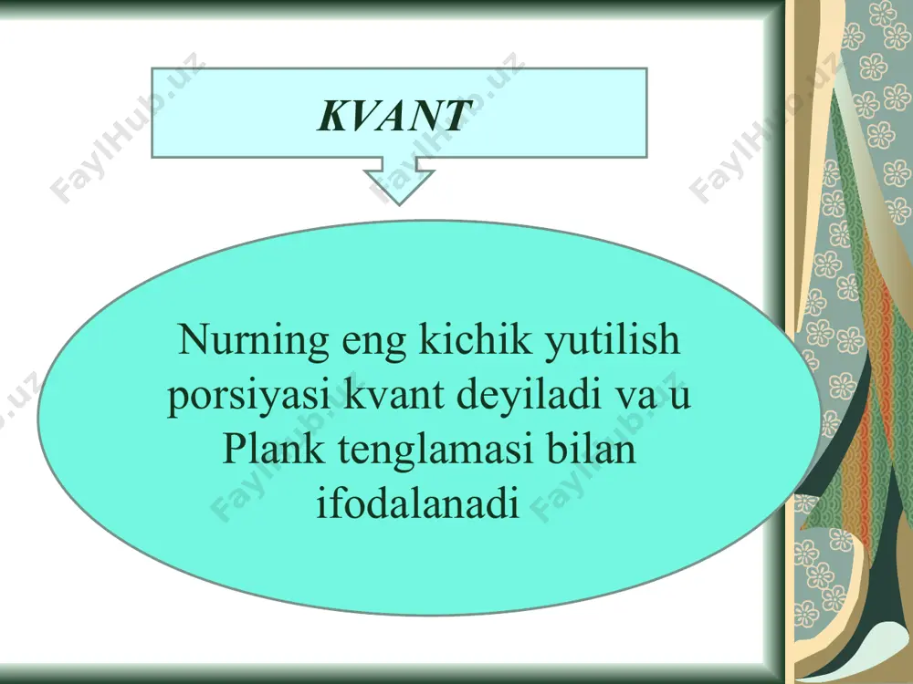 yorug’likning kvant nazariyasi h atom spektori - Page 4