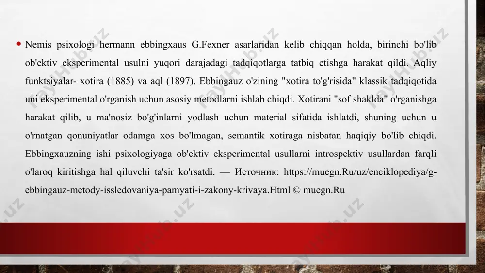 , mohiyatli tomonini bildiradi. bir xil sifatga ega bo'lgan narsalar miqdorga ega bo'ladilar. o'xshash yoki aynan xossa, tomon, unsurlarni birlashtirsak to'plam, son, hajm, sur'at darajasida namoyon bo'ladi. har bir xossa, sifat o'zini me'yoriy chegarasiga ega. me'yoriy chegara ma'lum miqdor doirasida namoyon bo'ladi. tadqiqotda 4 xil o'lchov shkalalaridan foydalanadilar. nominal, ya'ni, nomlar, ifodalar shkalasi. bu shkala bir-birini kesib o'tmaydigan guruhlarni ifodalaydi. masalan, jins va millati, ma'lumot bo'yicha mutaxassis, qaysi rangni afzal ko'rish va boshqalar. mazkur atamalarni belgilashda ko'p – oz ko'rsatkichlari ishlatilmaydi, ularraqamlar, hafrlar, so'zlar yordamida ifodalanadi. nominal shkalani funktsiyasi ob'ektlarni aynan yoki turli guruhlarga tegishli ekanligini qayd qilishdir. tadqiqotda nominal shkaladan ob'ektlarni tasniflash, ularni guruhlarga, sinflarga, sohalarga bo'lish maqsadida foydalanadilar. tartib shkalasi. bu shkala nafaqat ob'ektlarni sinflarga (turlarga) bo'lish, balki ulardgi belgilarni o'sishi yoki kamayishiga qarab tartiblashtirish, aniqlanilayotgan xislat qaysi ob'ektlarda ko'p yoki oz miqyosda xos ekanligini qayd qilish imkoniyatini beradi. masalan, kimyoviy elementlarni guruhlashtirish, minerallar qattiqligi, jismlardagi moda zichligi, …