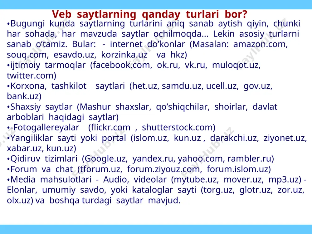 bunda muallif kodlarni qo‘lda yozishdan ozod bo‘lib, ularni generatsiya qilishning kuchli vositasiga ega bo‘ladi. o’z navbatida dasturiy muharrir, qachon lozim topsangiz ekranga sahifaning html tilidagi matnni chiqarib beradi va bunda siz html tilida bevosita ishlashingiz mumkin. web — sahifalari yaratish uchun turli dasturiy vositalar qo’llaniladi.bular orasida eng soddalaridan biri frontpage expressdir. frontpage express oddiy matn muharrirlariga ancha o’xshash bo’lib, ayrim qo’shimcha imkoniyatlarga ega: sahifaga fon tasviri va rang beradi. sahifaga webbot —komponentlari, “dinamik ob'ektlar”, vaqt elementlarini qo’yish mumkin izlash vositalarini web-sahifaga kiritish imkoniyatini beruvchi komponentlar qo'shilgan. activex boshqarish elementlarini ishlatish mumkin. razmetka html buyrug'ini ishlatib htmlning teglarini o'rnatish mumkin. html teglarini bevosita web-sahifada ko'rish va tuzatish mumkin. teglarni frontpage express dasturida rangli bezash ularni matnda oson topishga imkon beradi. harflar turini o‘zgartirish kerakli matn belgilanadi. qurollar paneli qatoridan " izmenenie shrifta " nomli tugmacha faollashtiriladi va ekranda yoritilgan shrift turlaridan biri tanlanadi. bu shrift turlaridan bugungi kunda ommaviy bo‘lgan (arial, …