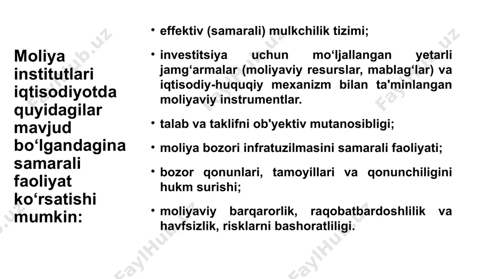 oteka qimmatli qo’g’ozlari bilan bog’liq ikkita katta banklar lehman brothers va merrill lynchlarning inqirozi ortidan yuzaga kelgan va keyinchalik tarixda eng “daxshatli” moliyaviy inqiroz deb tan olingan. moliyaviy inqirozlar moliya bozoridagi katta uzilishlar bo'lib, aktivlar narxining keskin pasayishi va barqaror pasayishlar bilan tavsiflanadi. 2007 yil avgust oyidan boshlab, ipoteka kreditlari bozorida defoltlar subprime qarz oluvchilar uchun (kredit tarixi zaif bo'lgan qarz oluvchilar) moliya bozorlarida qaltirashlarni keltirib chiqardi va bu buyuk depressiyadan keyingi eng yomon global moliyaviy inqirozga olib keldi. jahon fond bozorlari qulab tushdi aqsh aktsiyalari 2007 yil oktyabr oyining eng yuqori ko'rsatkichidan yarmiga kamaydi, aksariyat moliya firmalari, shu jumladan tijorat banklari, investitsiya banklari va sug'urta kompaniyalari ish boshladi. turg'unlik 2007 yil dekabrda boshlandi. 2008 yilning kuzida iqtisodiyot tanazzul bilan yakun topdi moliyaviy inqiroz nima? agar kapital noto'g'ri maqsadlarda ishlatilsa yoki umuman oqmasa, iqtisodiyot samarasiz ishlaydi yoki iqtisodiy tanazzulga uchraydi. moliyaviy inqirozlarning bosqichlari birinchi bosqich kredit va aktivlar narxining ko'tarilishi …