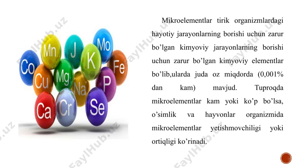 mikroelementlarning fiziologik roli - Page 4
