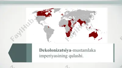 dekolonizatsiya-mustamlakaimperiyasining qulashi — PPT