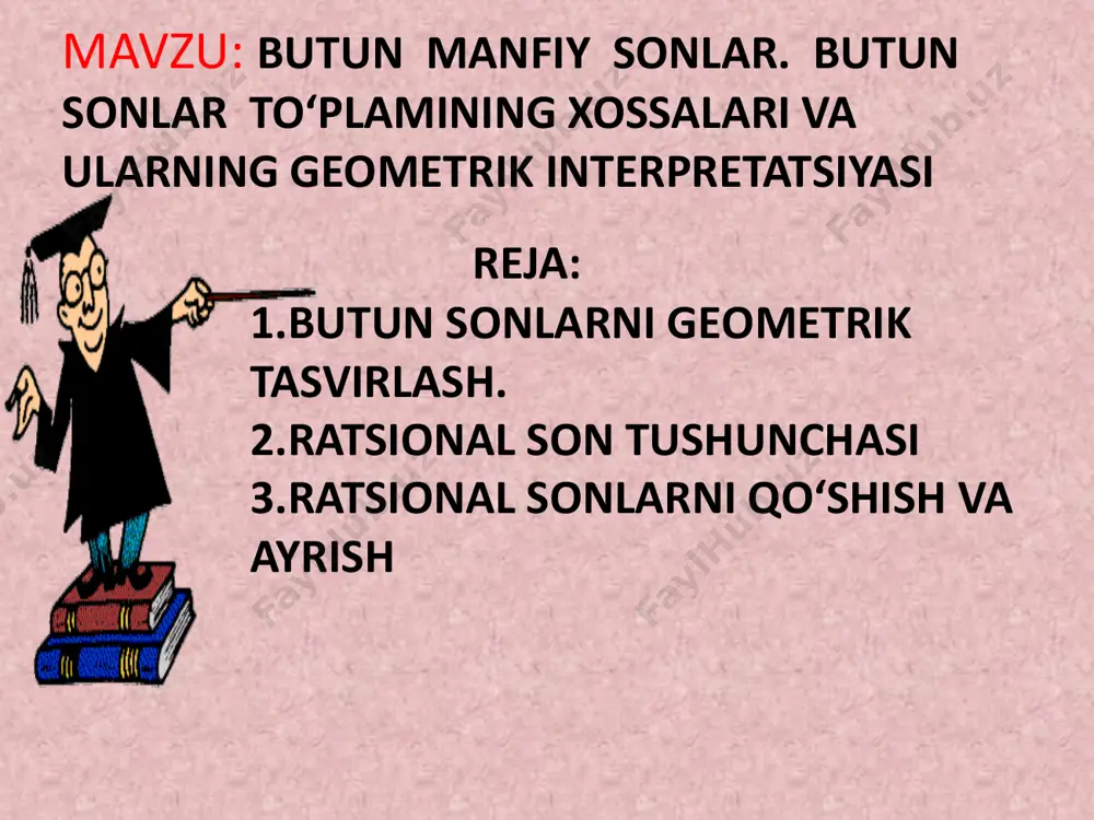 yoziladi va bu yozuv aralash sоn deyiladi. nоto‘g‘ri kasrdan butun qismini ajratish: 4 1 3  4 1 3 4 1 3 4 1 4 34 4 134 4 13     