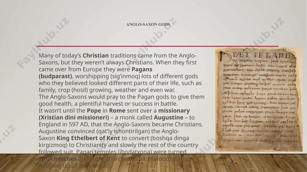 s from the north, and the germanic tribes (angles, saxons, and jutes) from the east. by the year 500 ce, the anglo saxons had invaded most parts of britain. therefore, the time period from 410 ce to 1066 ce is known as the anglo saxon period. the anglo saxon period 410 ce to 1066 ce this section gives a brief overview of the anglo saxons the anglo saxons were a group of germanic tribes that ruled england from 410 ce to 1066. they included the angles who originated from modern jutland and ruled east, north, and midlands, saxons who were originally from south of denmark and east of modern holstein ruled the south and southwestern regions, and the jutes who ruled kent in the southeast. the celtic tribes who inhabited england before the roman invasion were now termed as 'welsh' which meant 'foreigners' in germanic language. the 'welsh' continued to …