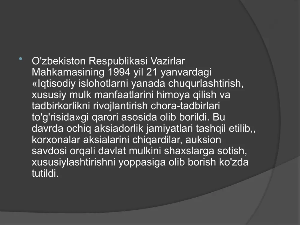 xususiy mulkchilik tarmog'ini kengaytirish va rivojlantirish - Page 3