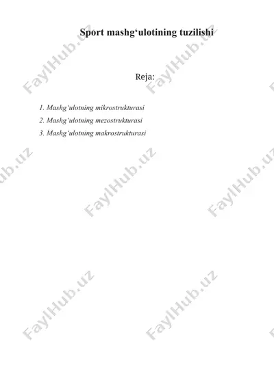 sport mashg‘ulotining tuzilishi — DOCX