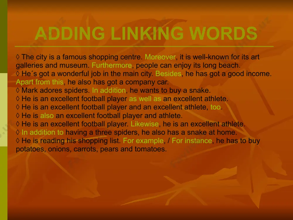 linking words - Page 4