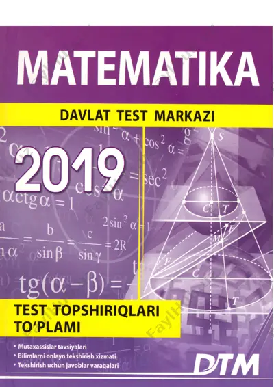 matematika dtm-2019 original bazasi — PDF